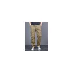 Men Relaxed Fit Cargo Pants with Insert Pockets