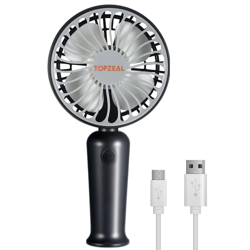 Topzeal Mini Portable Fan, 1200mAh Battery Rechargeable Fan, Small Siz