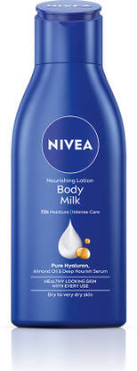 NIVEA Body Lotion for Very Dry Skin, Nourishing Body Milk with 2x Almo