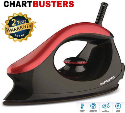 Chartbusters by CHARTBUSTERS 1000-Watt Iron | Safety-Packed Iron with