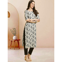Women Floral Printed Regular Kurta with Trousers