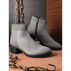 The Lifestyle Co. Women Mid-Top Block Heel Regular Boots
