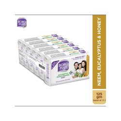BOROPLUS Set of 8 Antiseptic Moisturising Soap With Neem, Eucalyptus &