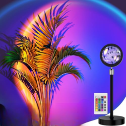 Desidiya 16-Color LED Night Light Sunset Lamp with Remote & USB 360 R