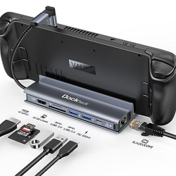 7-in-1 USB C PD Ethernet Hub Dongle with 4K 60Hz HDMI, 1Gbps Ethernet,