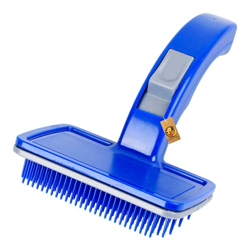 FOODIE PUPPIES PET GROOMING SLICKER - (BLUE SLICKER) | DOGS, CATS, RAB