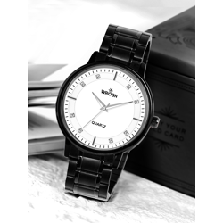 WROGN Men Embellished Dial & Stainless Steel Style Straps Analogue Wat