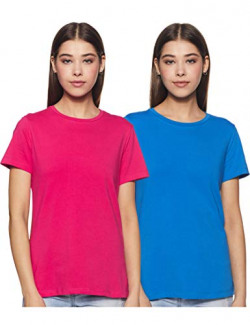 Amazon Brand - Symbol Women's Regular T-Shirt (AW20SYTSEPPHS1_Multicol