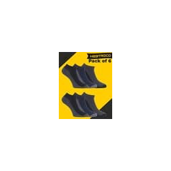 HEBTROCO Men Pack of 6 Colourblock Ankle-Length Socks
