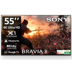 Sony BRAVIA 3 Series 139 cm (55 inches) 4K Ultra HD AI Smart LED Googl