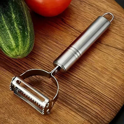 MAAUVTOR 2 in 1 Peeler Julienne for Salad, Potato Peeler, Vegetable Fr
