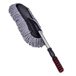 DEVA Super Soft Microfiber Car Duster Exterior with Extendable Handle,