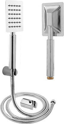 Ramya Ultra Slim Steel Square Rain Spray Hand Shower With 1.5mtr Tube