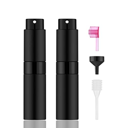 IRON BILL Glass 2 Pcs/8Ml Portable Mini Perfume Atomizer Bottles, Empt