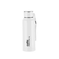 Cello Puro Steel-X Benz PU Insulated Water Bottle 410ml, White | BPA F