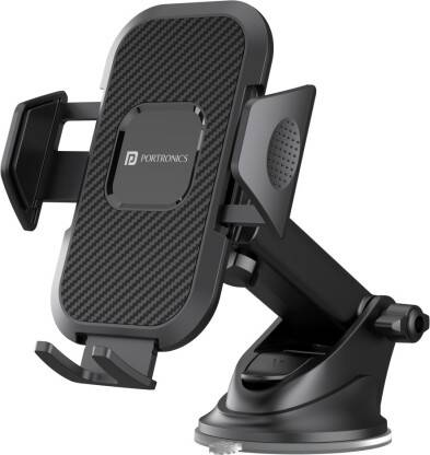 Portronics Car Mobile Holder for Dashboard(Black)