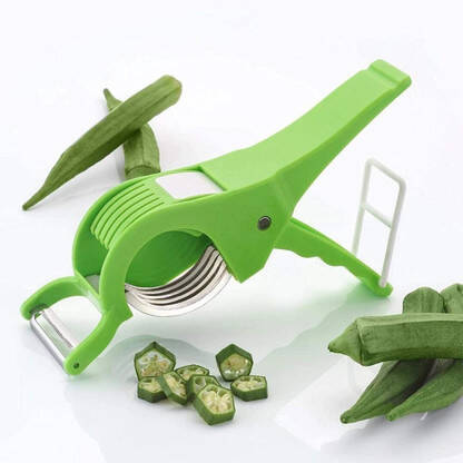 Herimo Multipurpose 2 in 1 Veg Cutter | Plastic Vegetable Cutter | Sli