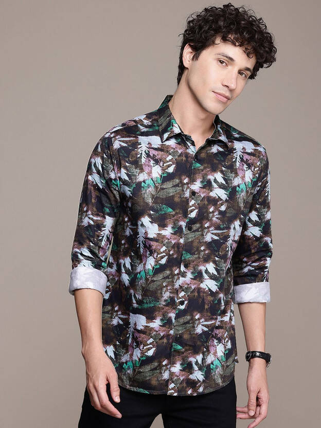FRENCH CONNECTION MEN SLIM FIT PRINTED CASUAL SHIRT