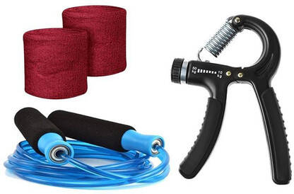 SERVEUTTAM Adjestable Hande Gripe-with bearing and Skipping Rope Fitne