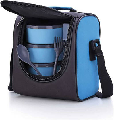 VARNEE AIR-TIGHT STAINLESS STEEL SKY LUNCH BOX (900ML,THERMOWARE) 4 CO