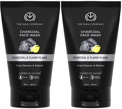 THE MAN COMPANY ACTIVATED CHARCOAL ACNE OIL CONTROL - 100ML*2 FACE WA