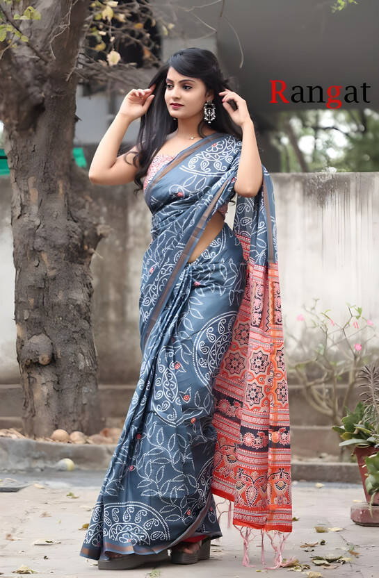 RJ CREATION Printed, Self Design, Color Block, Blocked Printed Bandhan