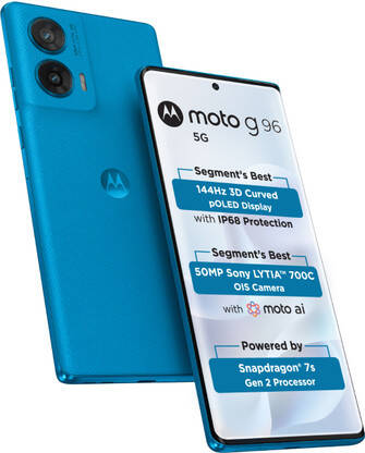 MOTOROLA G96 5G (Pantone Dresden Blue, 128 GB)(8 GB RAM)