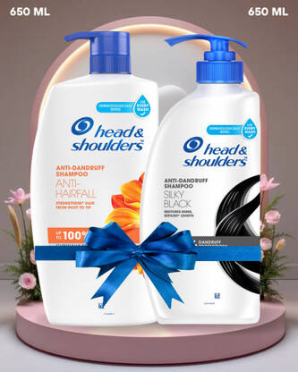 Head and Shoulders Anti-Hairfall-650 ML OR Silky Black Anti Dandruff S
