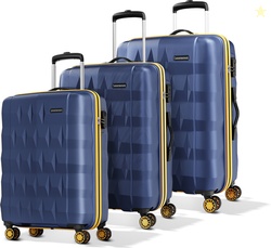 ARISTOCRAT Hard Body Set of 3 Luggage 8 Wheels - Comet ...