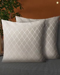 STELLAR HOME Set of 2 Checked Cushion Covers 16