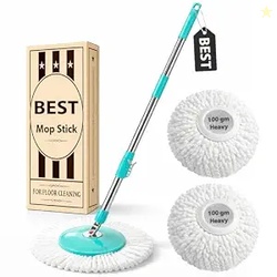 Premium 360 Spin Mop Stick Rod with Stainless Steel Handle | Adjustabl