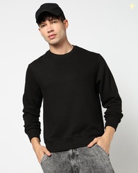 YOUSTA Men Regular Fit Crew-Neck Sweatshirt