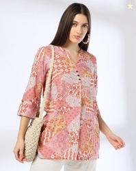 FUSION Women Printed A-Line Kurti