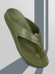 Paragon Men Solid EVA Upper & Cushioned Footbed Flip-Flops