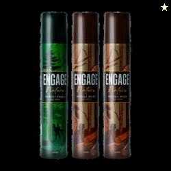 Engage Nature Deo: 2 Woody Musk & 1 Forest Fresh (150ml...
