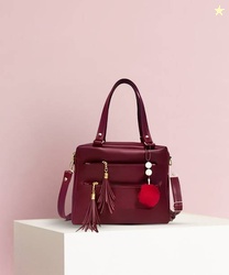 Cleto Maroon Women Sling Bag CLT-HAMZACT ALR1_MN