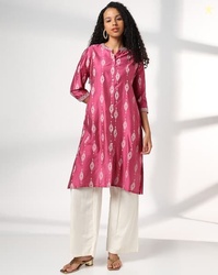 SIYAHI Women Floral Print A-Line Kurta