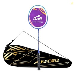 Hundred Smash Master 100 Strung Badminton Racket with Full Racket Cove