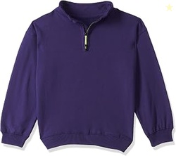Girls Cotton High Neck Oversized Fit DropShoulder Sweatshirt