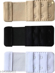 Wooger Bra Hook Extender Premium Quality (White, Beige, Black Pac...mo