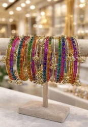 Braha Alloy Gold-plated Bangle Set (Pack of 20)